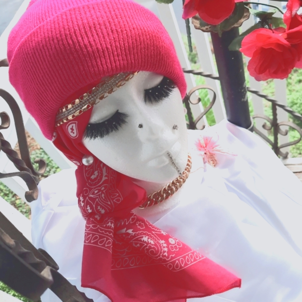 🩷NEW💞 Cap and bandanna set. Inspired by 2022 #metgala #@badgirlriri- swag⭐️❤️
